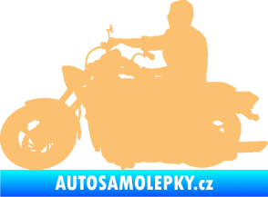 Samolepka Motorka 049 levá béžová