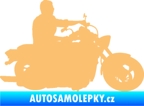 Samolepka Motorka 049 pravá béžová