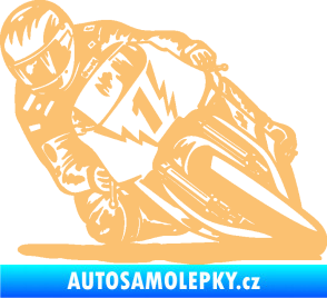 Samolepka Motorka 051 levá béžová