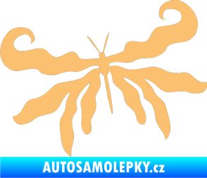 Samolepka Motýl 004 levá béžová