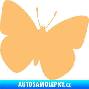 Samolepka Motýl 011 pravá béžová