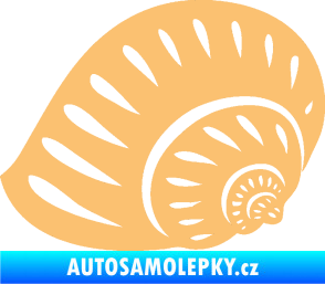 Samolepka Mušle 004 levá ulita béžová