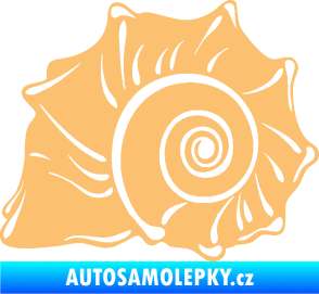 Samolepka Mušle levá ulita béžová