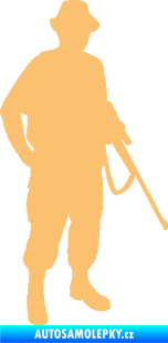 Samolepka Myslivec 004 pravá béžová