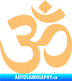 Samolepka Náboženský symbol Hinduismus Óm 001 béžová