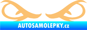 Samolepka Oči 001 béžová
