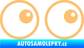 Samolepka Oči 006 pravá béžová
