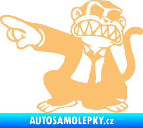 Samolepka Opičák JDM levá béžová