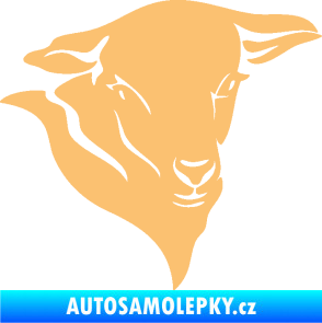 Samolepka Ovce 001 pravá hlava béžová