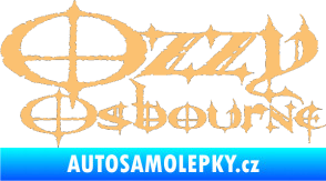 Samolepka Ozzy Osbourne 002 béžová