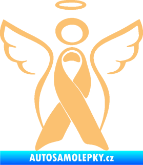 Samolepka Památeční andělíček memory béžová
