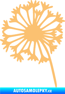 Samolepka Pampeliška 002 levá odkvetlá béžová
