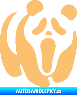 Samolepka Panda 014 pravá maska Vřískot béžová