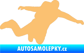 Samolepka Parašutista 001 pravá béžová