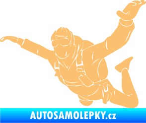 Samolepka Parašutista 004 levá béžová