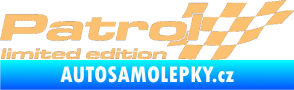 Samolepka Patrol limited edition pravá béžová