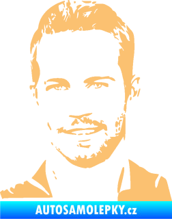 Samolepka Paul Walker 001 levá béžová