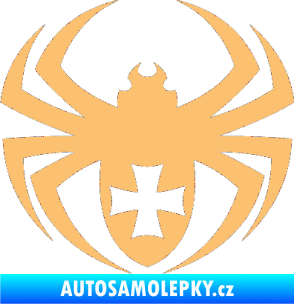 Samolepka Pavouk 004 křižák béžová