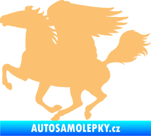 Samolepka Pegas 001 levá okřídlený kůň béžová