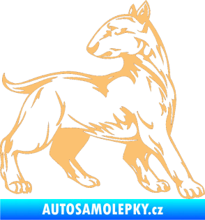 Samolepka Pes 011 pravá béžová