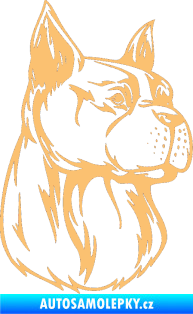 Samolepka Pes 017 pravá béžová