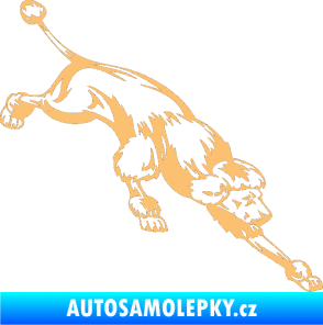 Samolepka Pes 022 pravá Pudl béžová