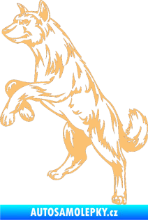 Samolepka Pes 025 levá béžová