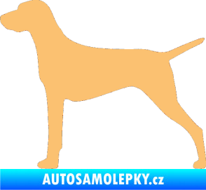 Samolepka Pes 052 levá Ohař béžová