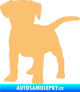 Samolepka Pes 056 levá štěně béžová