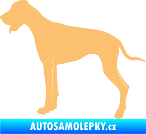Samolepka Pes 086 levá Doga béžová