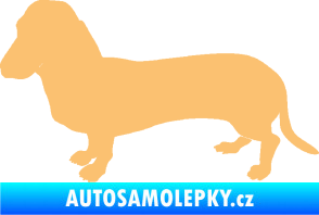Samolepka Pes 094 levá Baset béžová