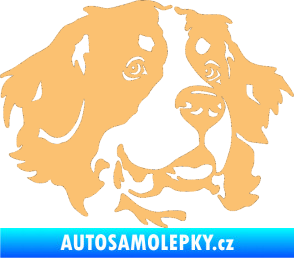 Samolepka Pes 131 pravá bernský salašnický pes béžová