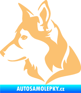 Samolepka Pes 165 levá béžová