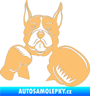 Samolepka Pes 183 pravá boxer béžová