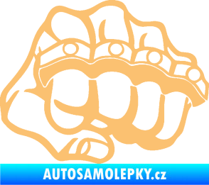 Samolepka Pěst boxer pravá béžová