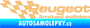 Samolepka Peugeot limited edition levá béžová