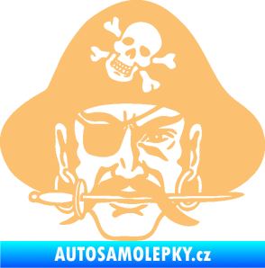 Samolepka Pirát 002 pravá béžová