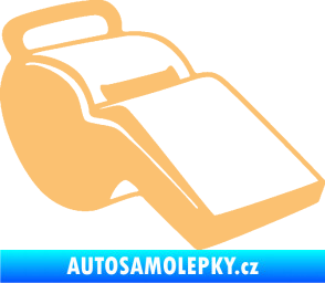 Samolepka Píšťalka 001 pravá béžová