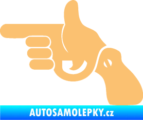 Samolepka Pistole 002 levá han gun béžová