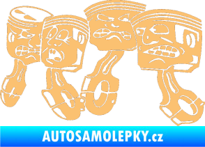 Samolepka Písty levá béžová