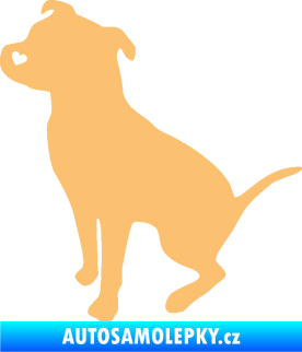 Samolepka Pitbull 005 levá béžová