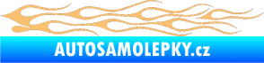 Samolepka Plameny 005 béžová