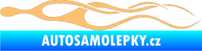 Samolepka Plameny 029 béžová