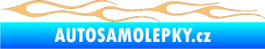 Samolepka Plameny 034 béžová