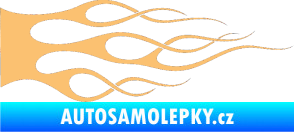 Samolepka Plameny 056 béžová