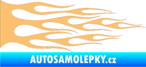 Samolepka Plameny 067 béžová