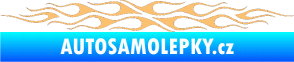 Samolepka Plameny 085 béžová