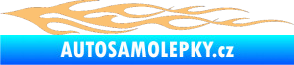 Samolepka Plameny 098 béžová