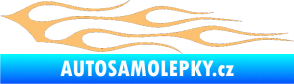 Samolepka Plameny 100 béžová