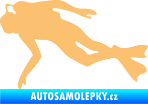 Samolepka Potápěč 002 levá béžová